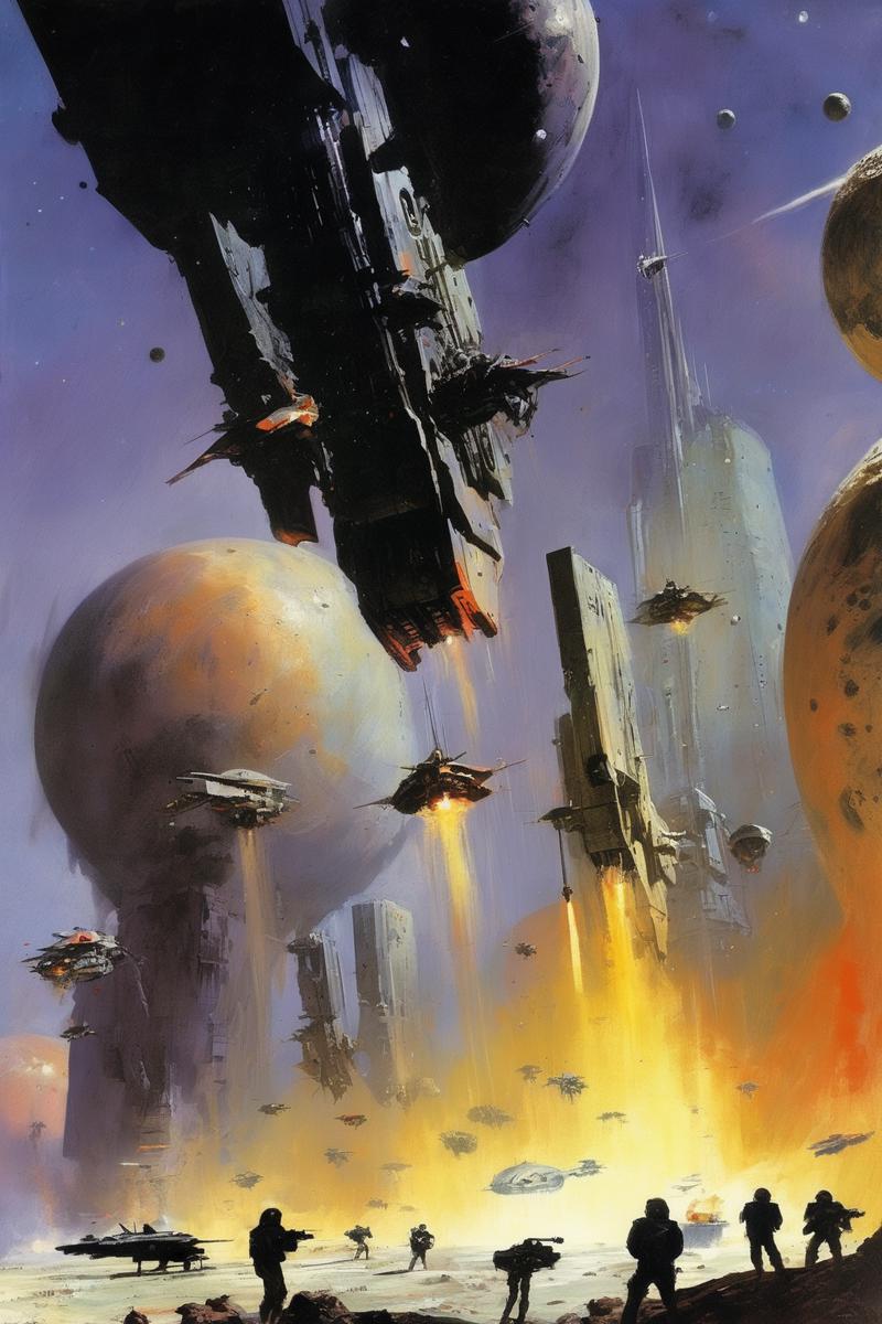 00274-2749452743-John Harris Style - Science fiction war. The planetary defenses are down. Monstrous beings bring weapons. Armies of soldiers. Ep.png